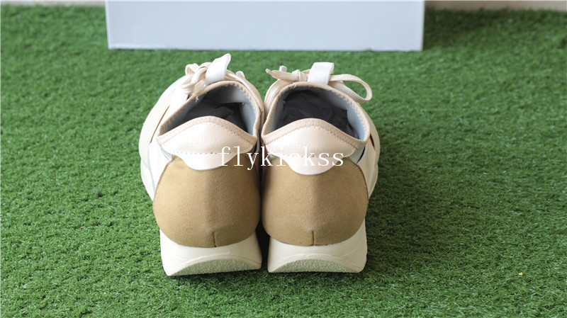 Balenciaga Race Runner Trainers Cream